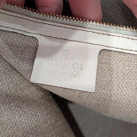 Authentic white Gucci Horsebit Embossed vintage tote - Picture 11 of 12